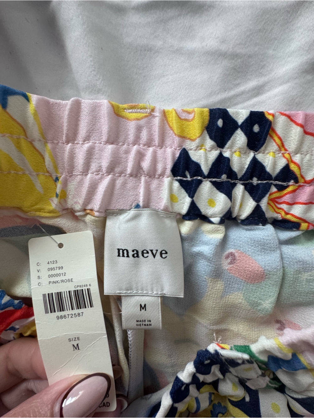 Maeve Multicolor Wide Leg Printed Pants - Picture 6 of 6